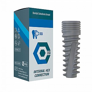שתל ספירלי בלו ליין חיבור משושה פנימי 2.42ממ DSI BLUE LINE SPIRAL IMPLANT שתל ספירלי בלו ליין חיבור משושה פנימי 2.42ממ DSI BLUE LINE SPIRAL IMPLANT